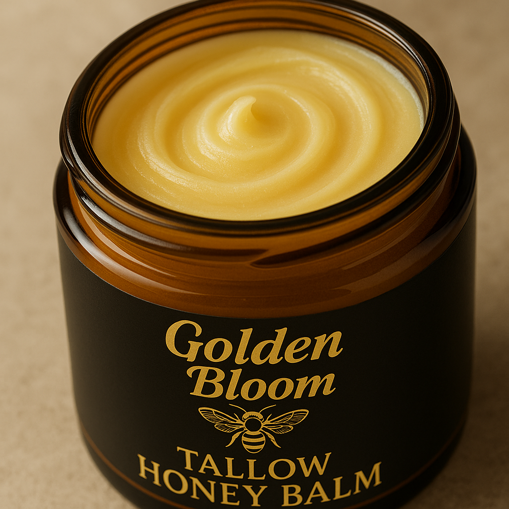 🌿Golden Bloom🌿 - Ancient Recipe Grass-Fed Tallow & Raw Honey Healing Balm🍯