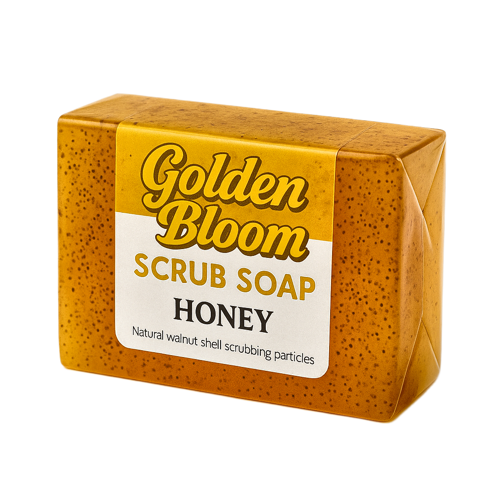 🍯Golden Bloom🍯 - Natural Honey Walnut Exfoliating Scrub Soap Bar🌰