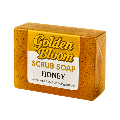 🍯Golden Bloom🍯 - Natural Honey Walnut Exfoliating Scrub Soap Bar🌰