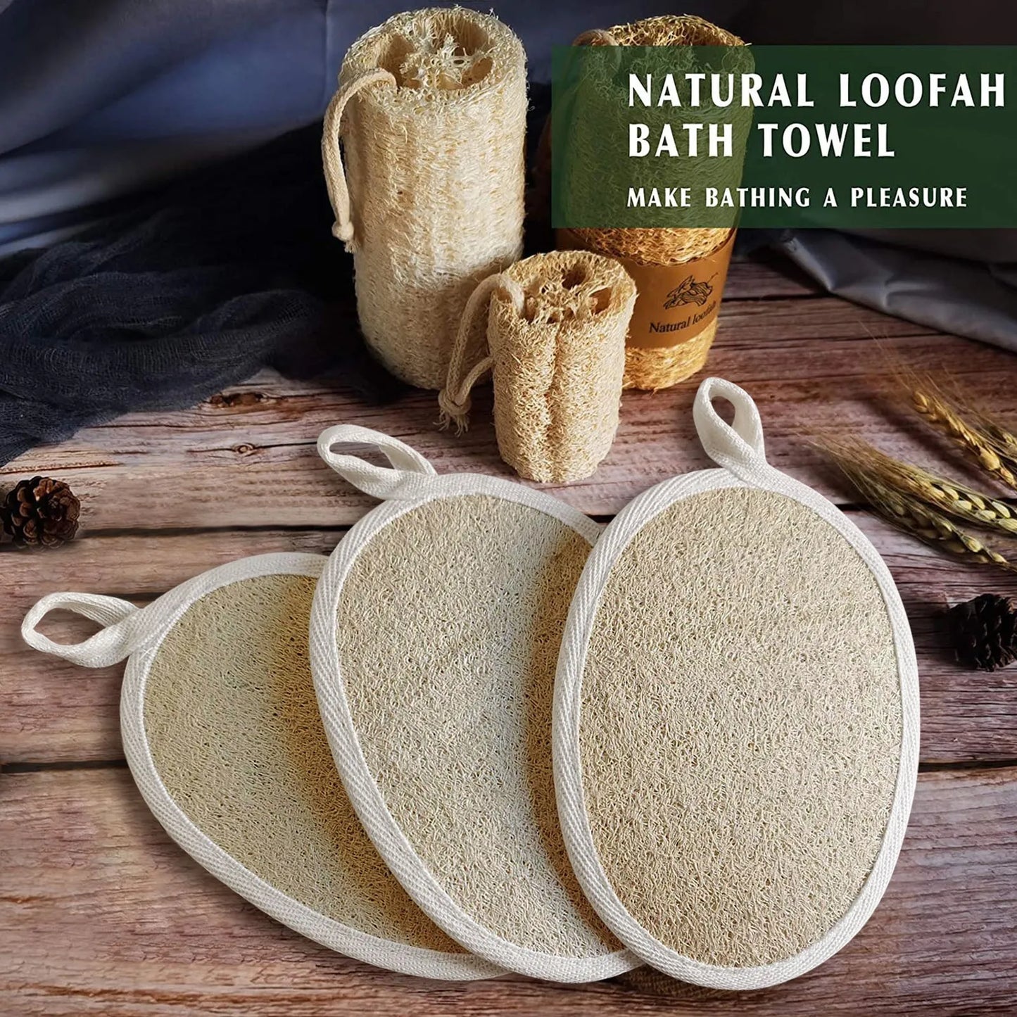 🧽Golden Bloom🧽 - Natural Loofah Exfoliating Face Scrubber🌿